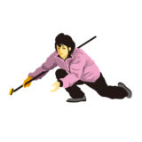 女子カーリング選手のイメージ