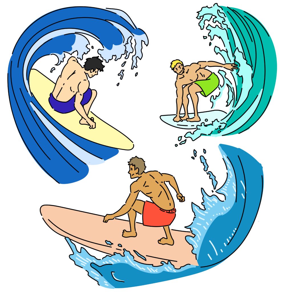 サーフィン競技のイメージ