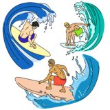 サーフィン競技のイメージ
