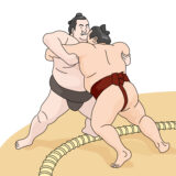 押し相撲のイメージ