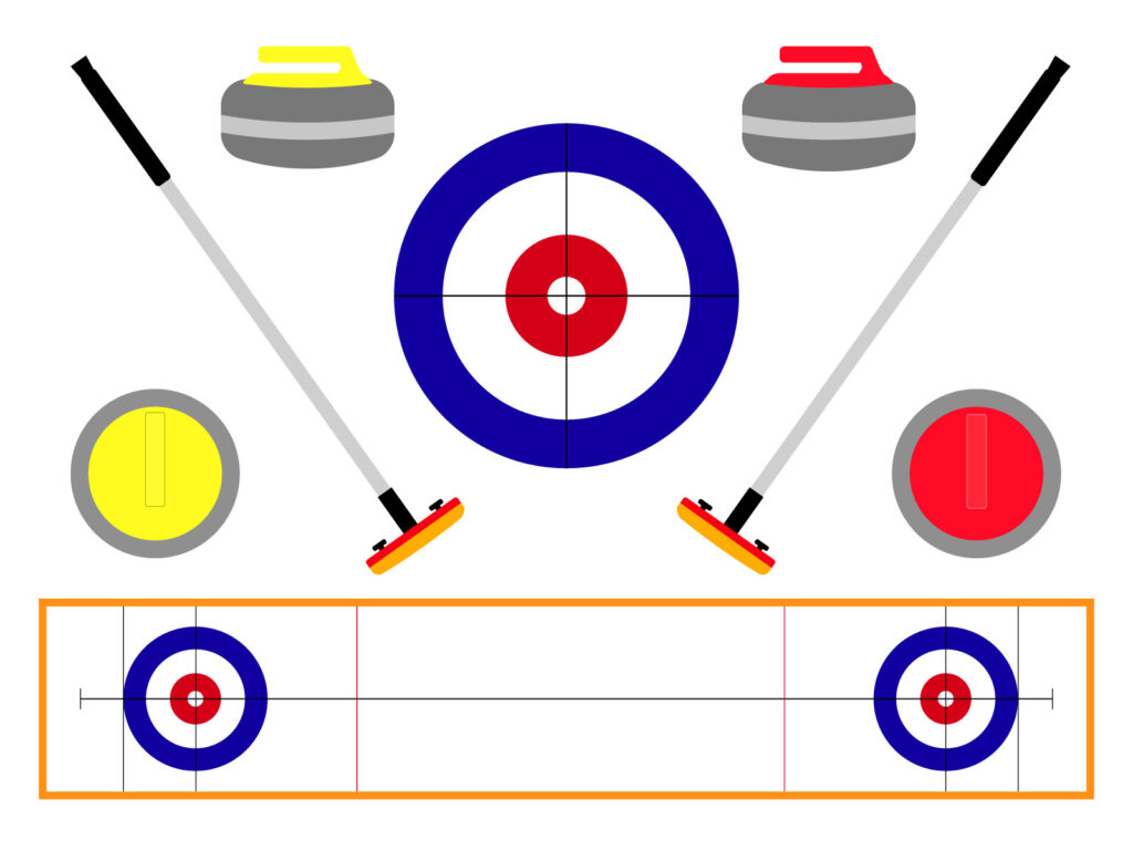 カーリングの道具とリンク