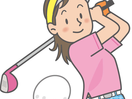 女子ゴルファーのイメージ