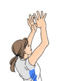 トスを上げるセッター